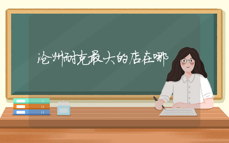 沧州耐克最大的店在哪插图