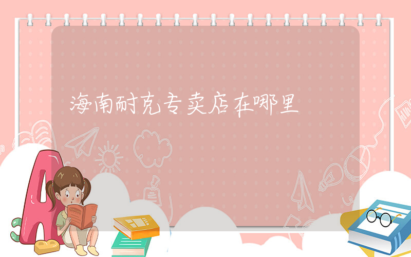 海南耐克专卖店在哪里插图