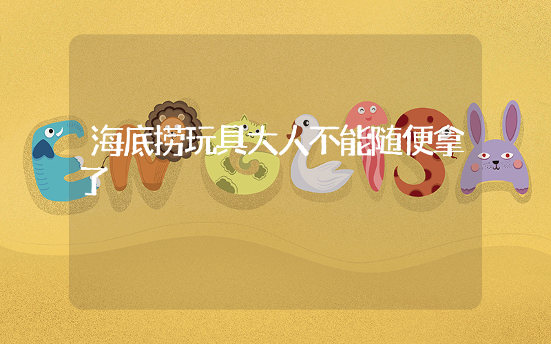 海底捞玩具大人不能随便拿了插图