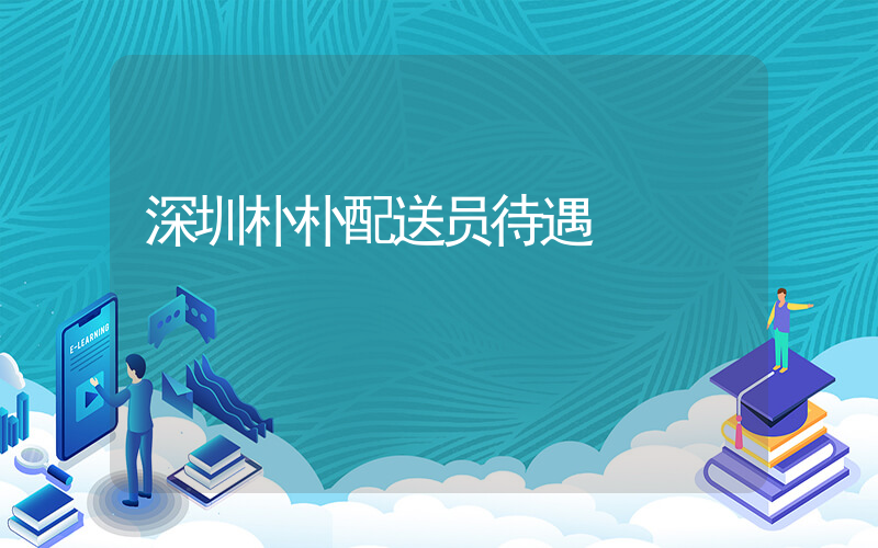 深圳朴朴配送员待遇插图