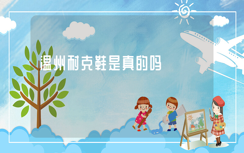 温州耐克鞋是真的吗插图