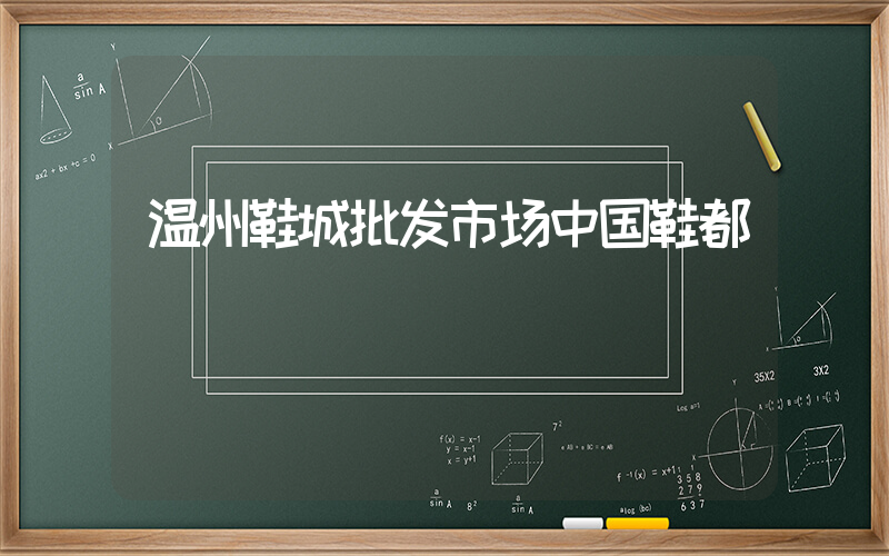 温州鞋城批发市场中国鞋都插图