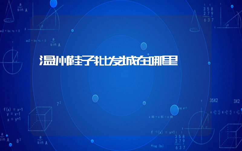 温州鞋子批发城在哪里插图