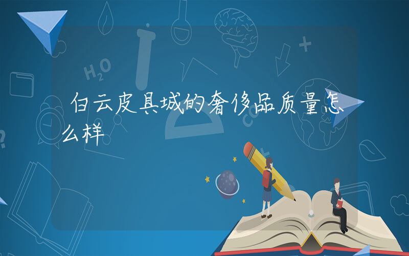 白云皮具城的奢侈品质量怎么样插图