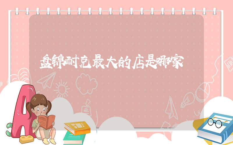 盘锦耐克最大的店是哪家插图
