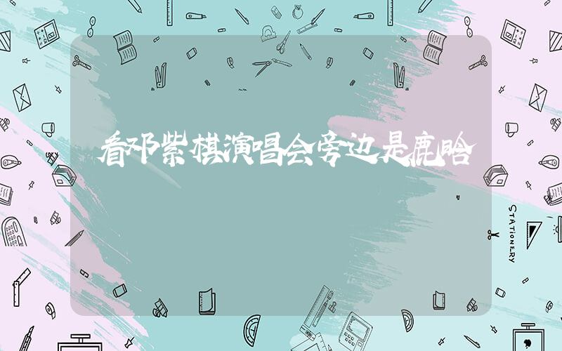看邓紫棋演唱会旁边是鹿晗插图