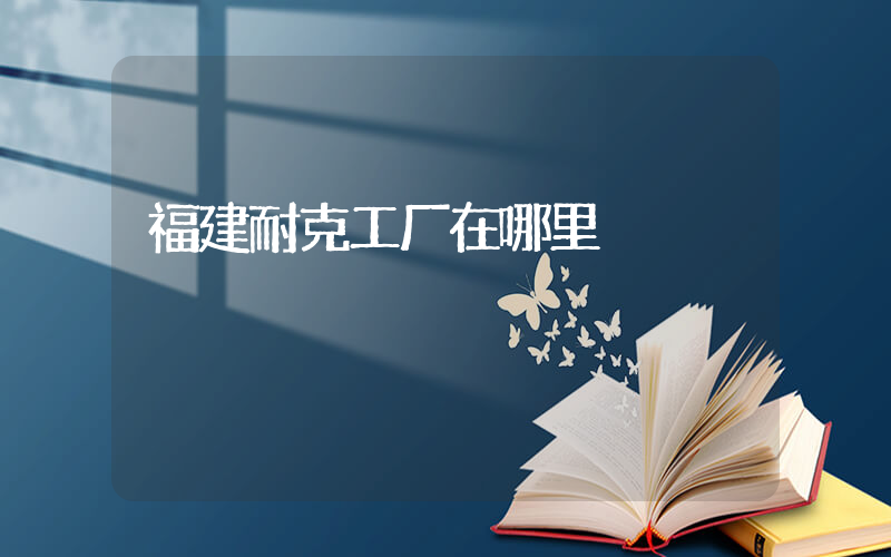 福建耐克工厂在哪里插图
