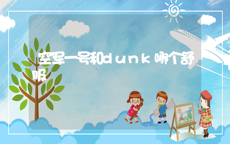 空军一号和dunk哪个舒服插图