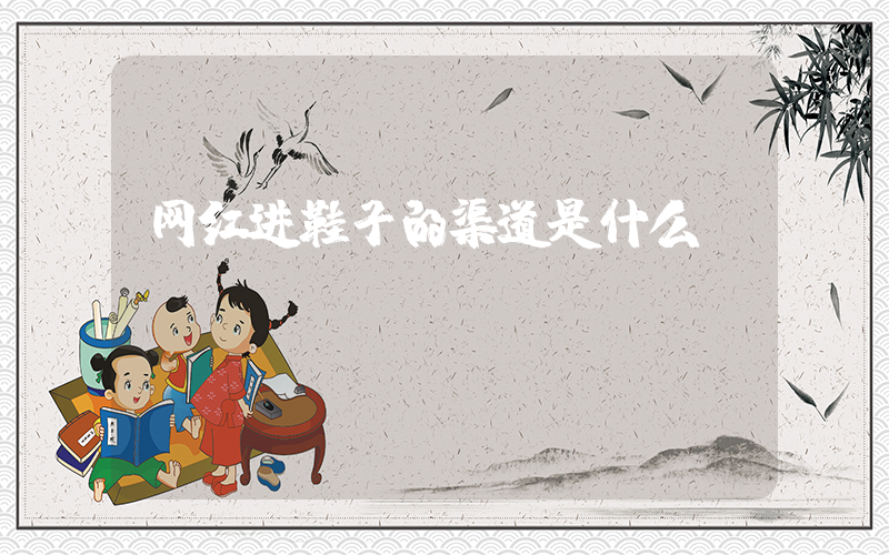 网红进鞋子的渠道是什么插图