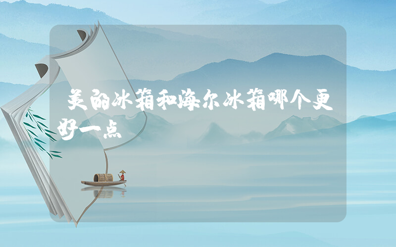 美的冰箱和海尔冰箱哪个更好一点插图