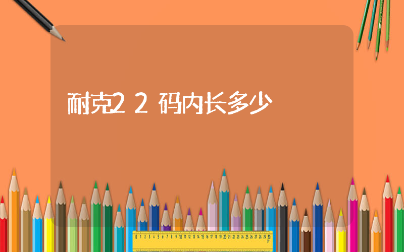 耐克22码内长多少插图