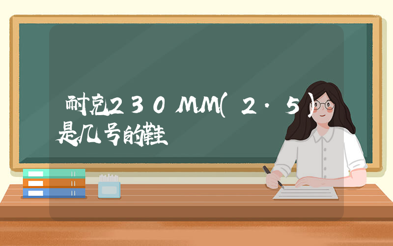 耐克230MM(2.5)是几号的鞋插图