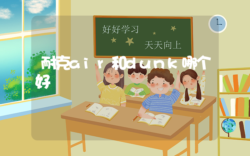耐克air和dunk哪个好插图