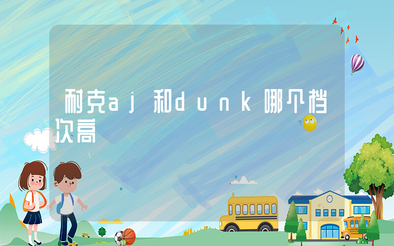 耐克aj和dunk哪个档次高插图