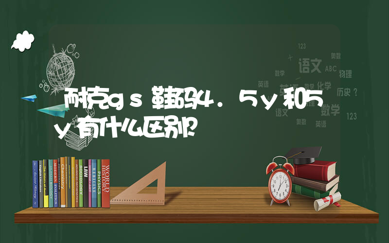 耐克gs鞋码4.5y和5y有什么区别？插图