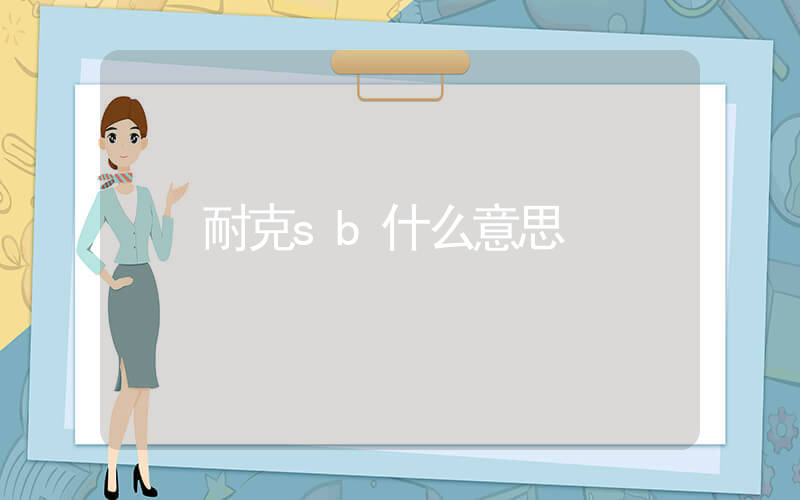 耐克sb什么意思插图