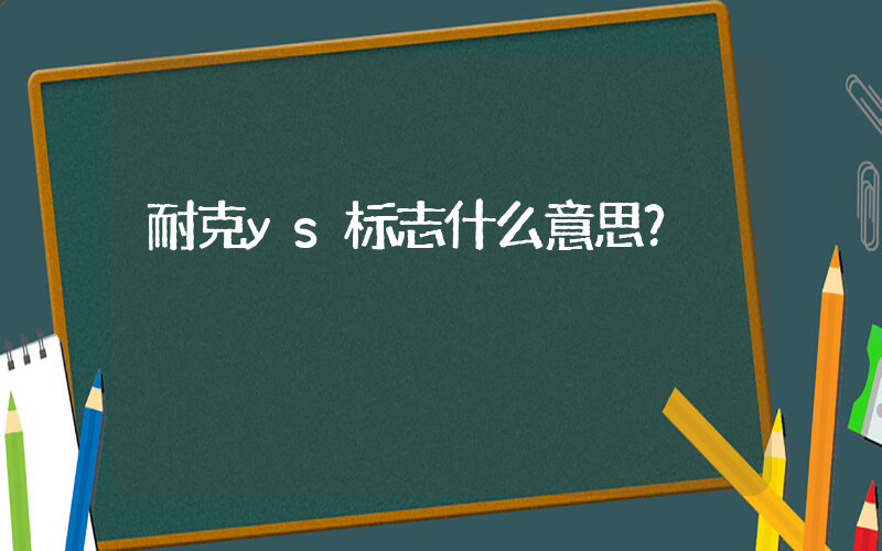 耐克ys标志什么意思？插图