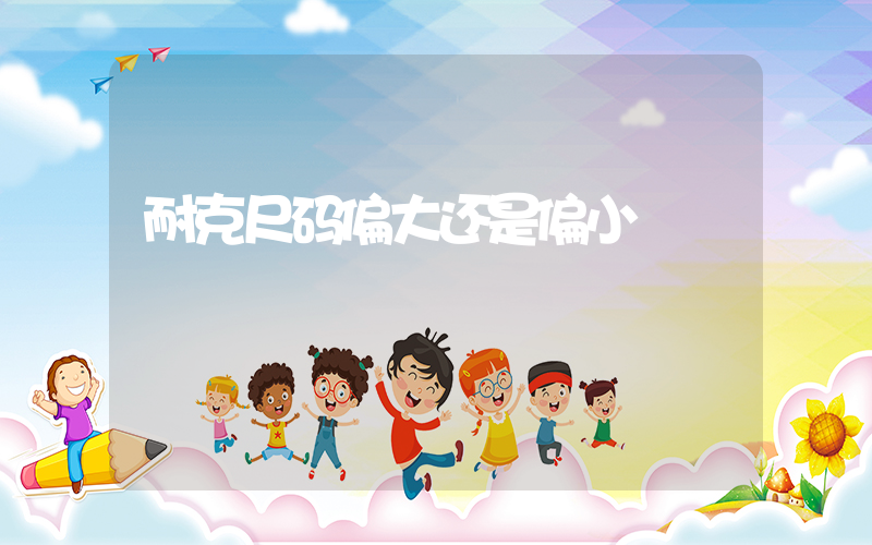 耐克尺码偏大还是偏小插图
