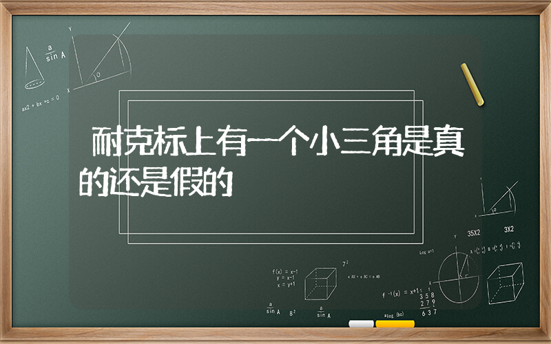 耐克标上有一个小三角是真的还是假的插图