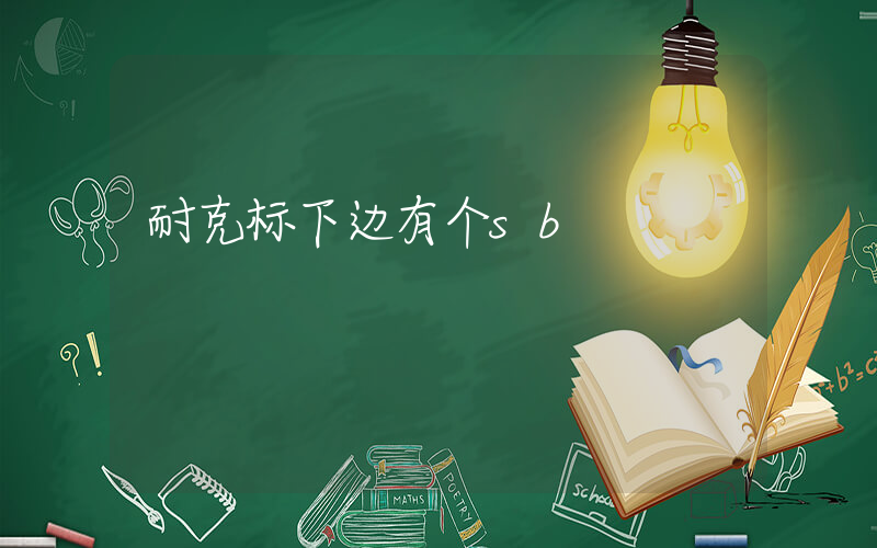 耐克标下边有个sb插图