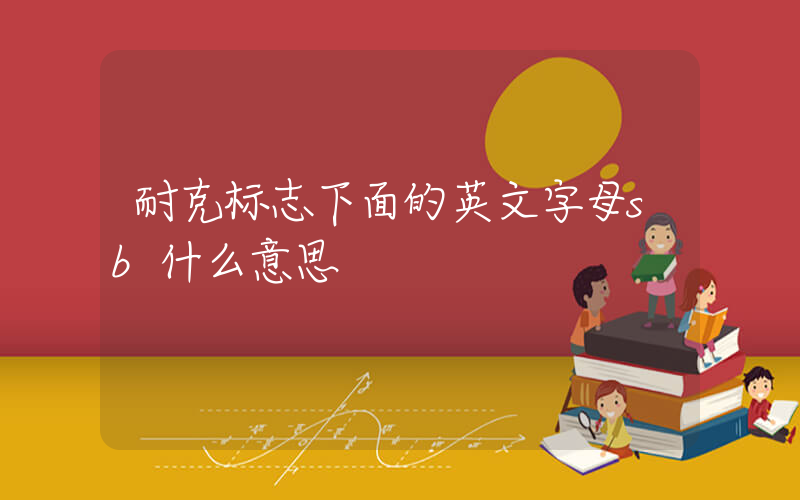 耐克标志下面的英文字母sb什么意思插图