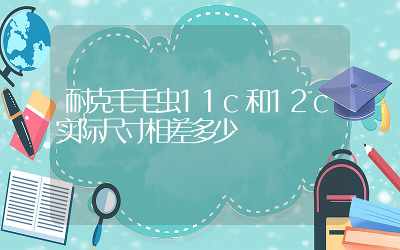 耐克毛毛虫11c和12c实际尺寸相差多少插图