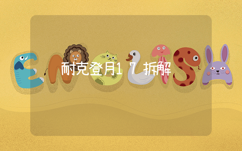 耐克登月17拆解插图
