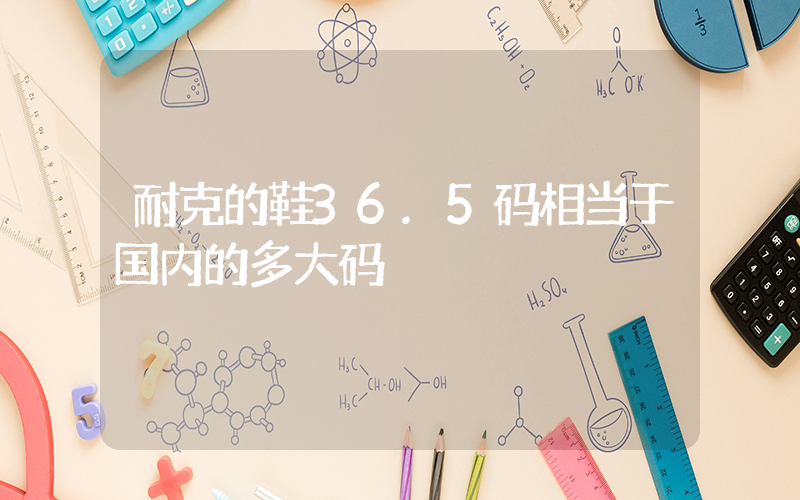 耐克的鞋36.5码相当于国内的多大码插图