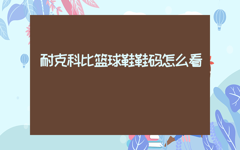 耐克科比篮球鞋鞋码怎么看插图