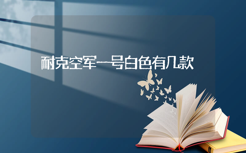 耐克空军一号白色有几款插图