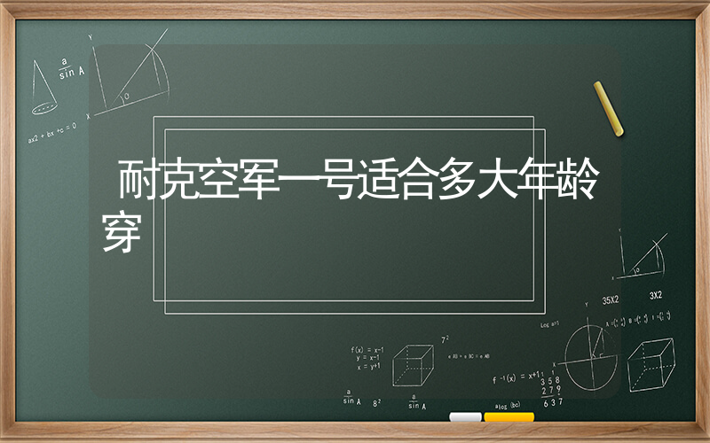 耐克空军一号适合多大年龄穿插图