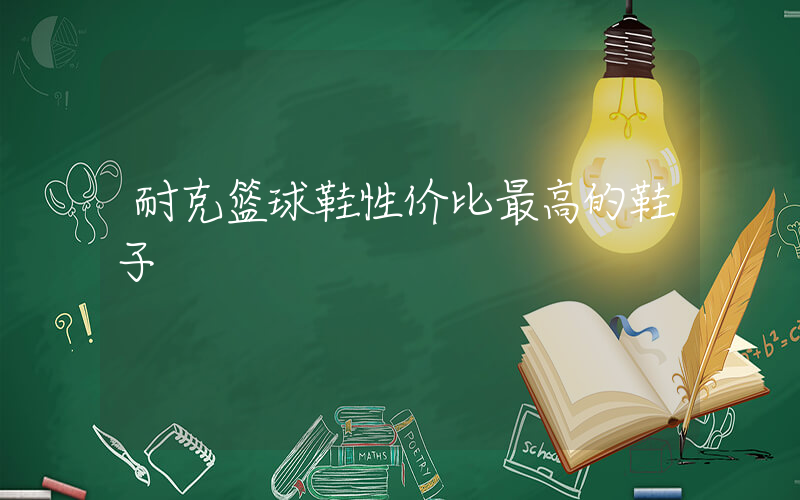 耐克篮球鞋性价比最高的鞋子插图