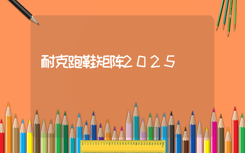 耐克跑鞋矩阵2025插图