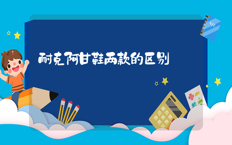 耐克阿甘鞋两款的区别插图