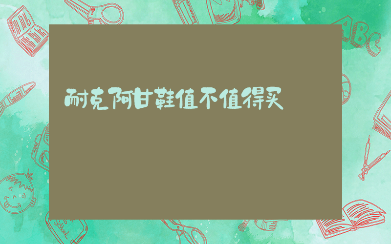 耐克阿甘鞋值不值得买插图