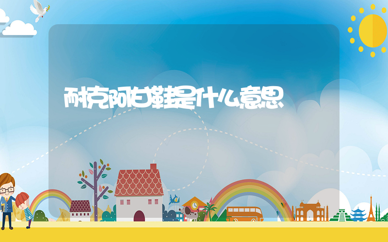 耐克阿甘鞋是什么意思插图