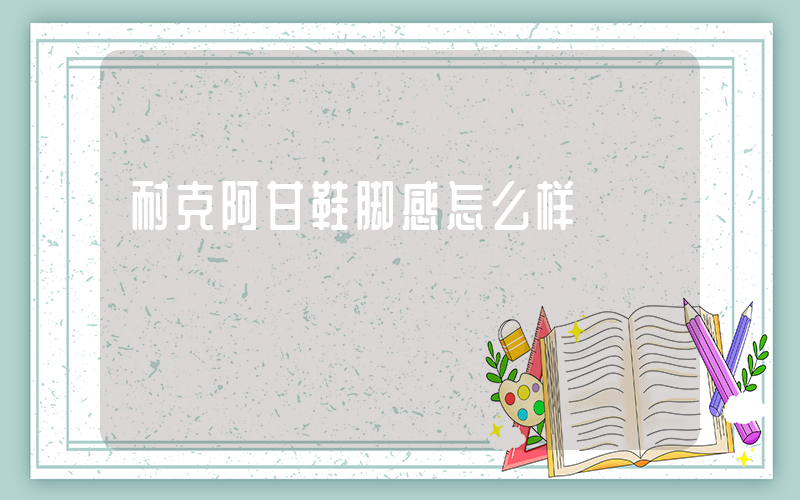 耐克阿甘鞋脚感怎么样插图