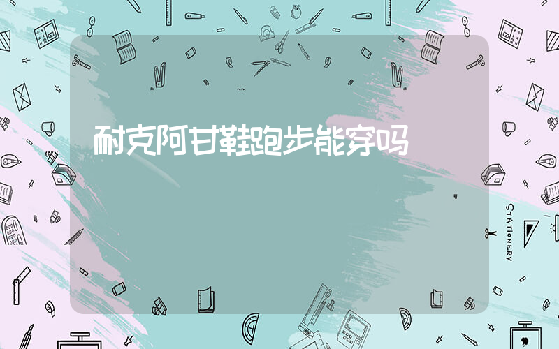 耐克阿甘鞋跑步能穿吗插图