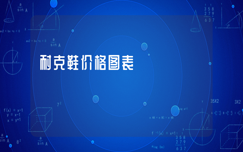 耐克鞋价格图表插图