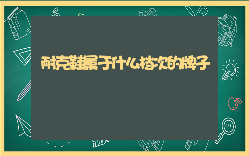 耐克鞋属于什么档次的牌子插图