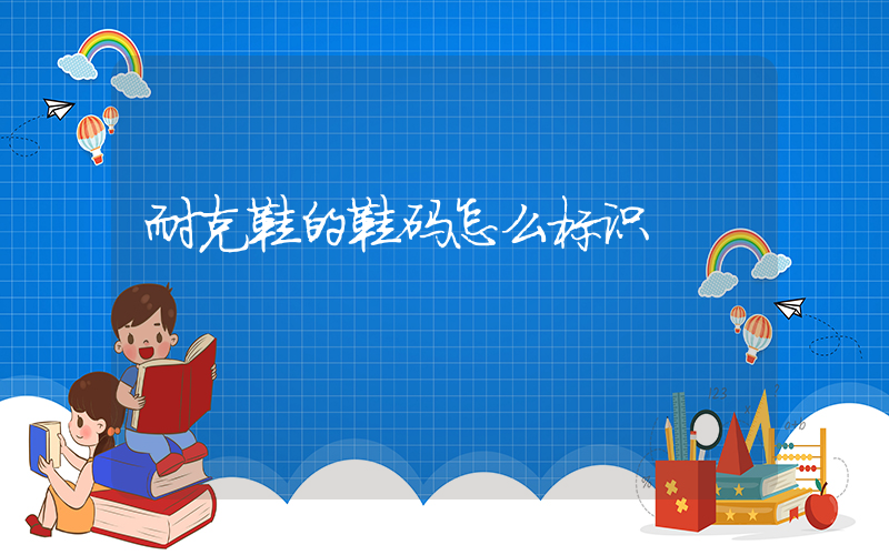 耐克鞋的鞋码怎么标识插图
