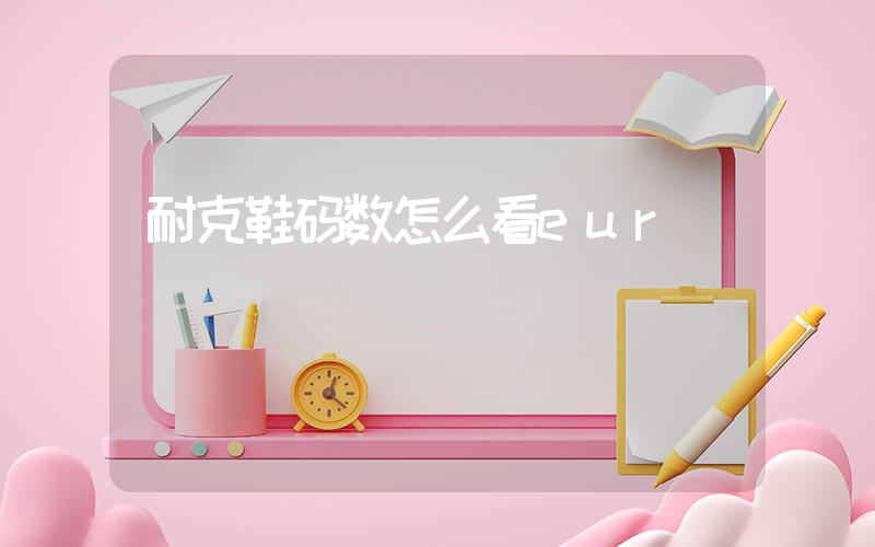 耐克鞋码数怎么看eur插图