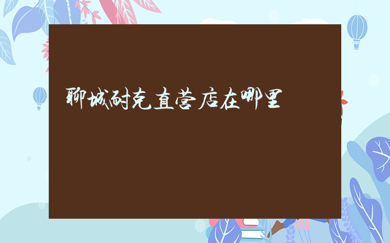 聊城耐克直营店在哪里插图