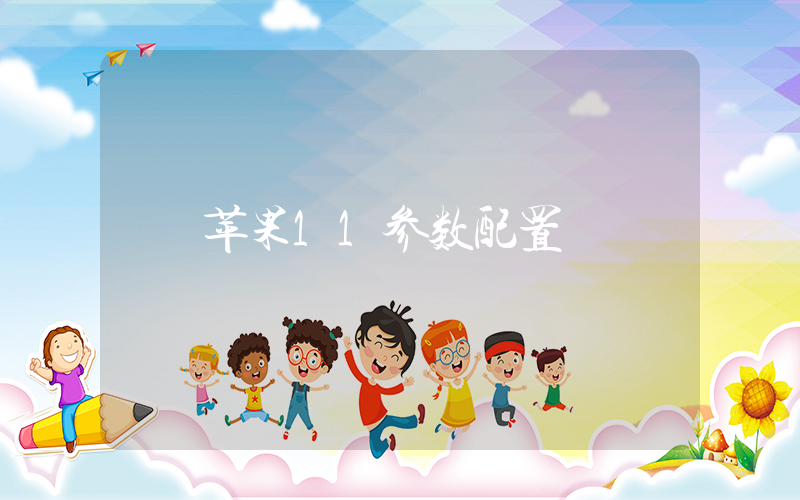 苹果11参数配置插图