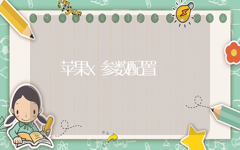 苹果x参数配置插图