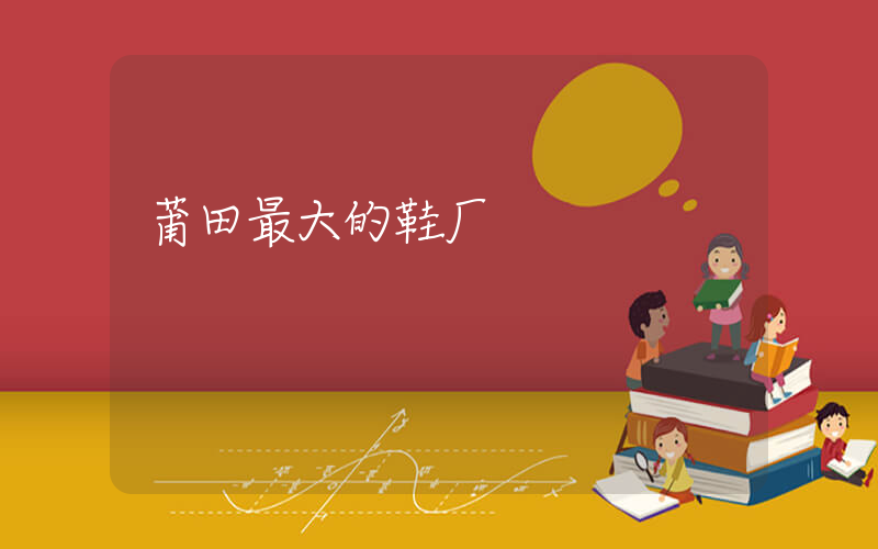莆田最大的鞋厂插图