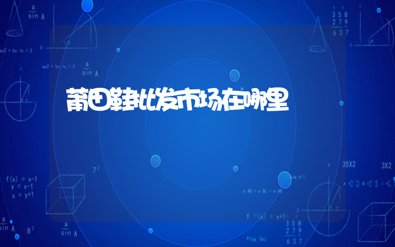 莆田鞋批发市场在哪里插图