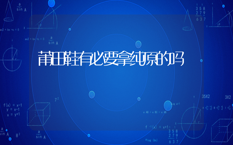 莆田鞋有必要拿纯原的吗插图