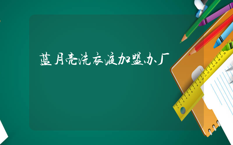 蓝月亮洗衣液加盟办厂插图
