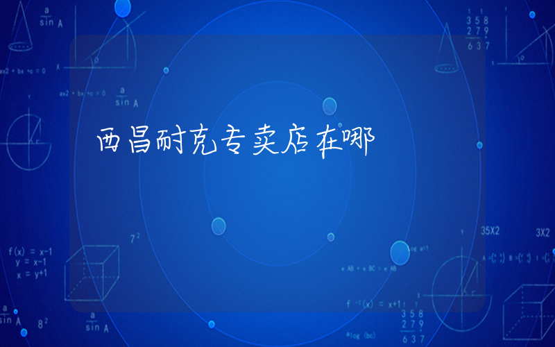 西昌耐克专卖店在哪插图